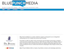 Tablet Screenshot of bluepunchmedia.com